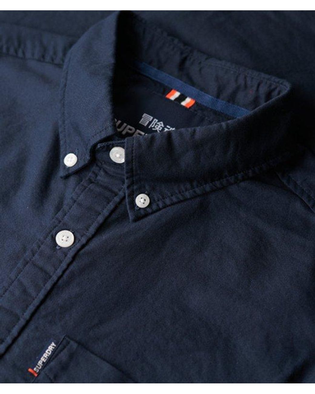 Superdry Blue & Co Oxford Short Sleeve Shirt for men