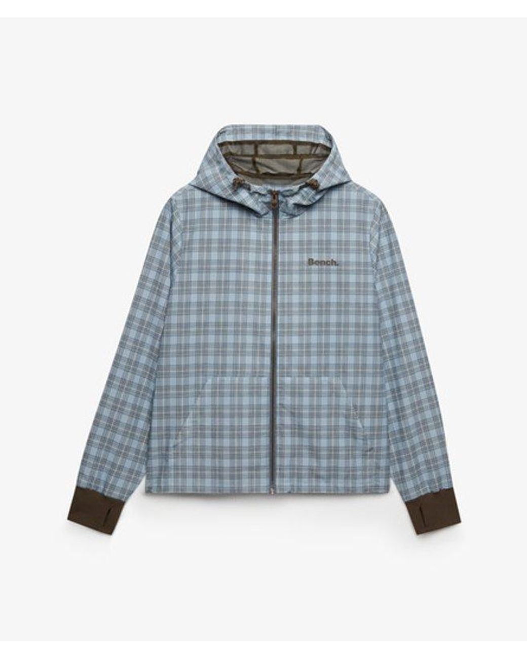 Superdry Blue Bench X & Co Bench Hooded Shell Zip Jacket