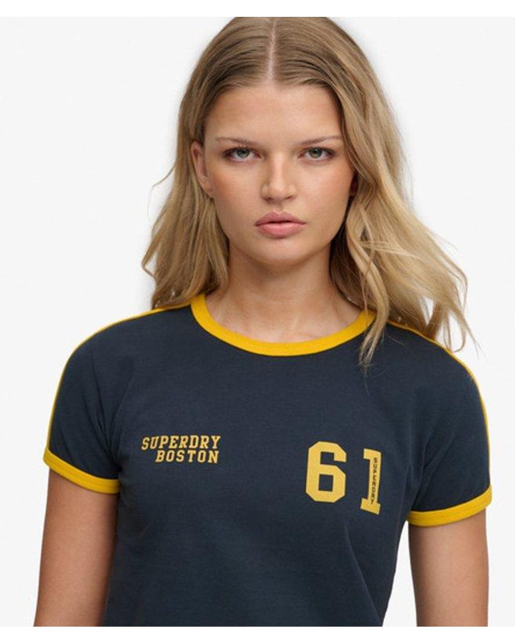 Superdry Red & Co Athletic Essentials Stripe T-shirt