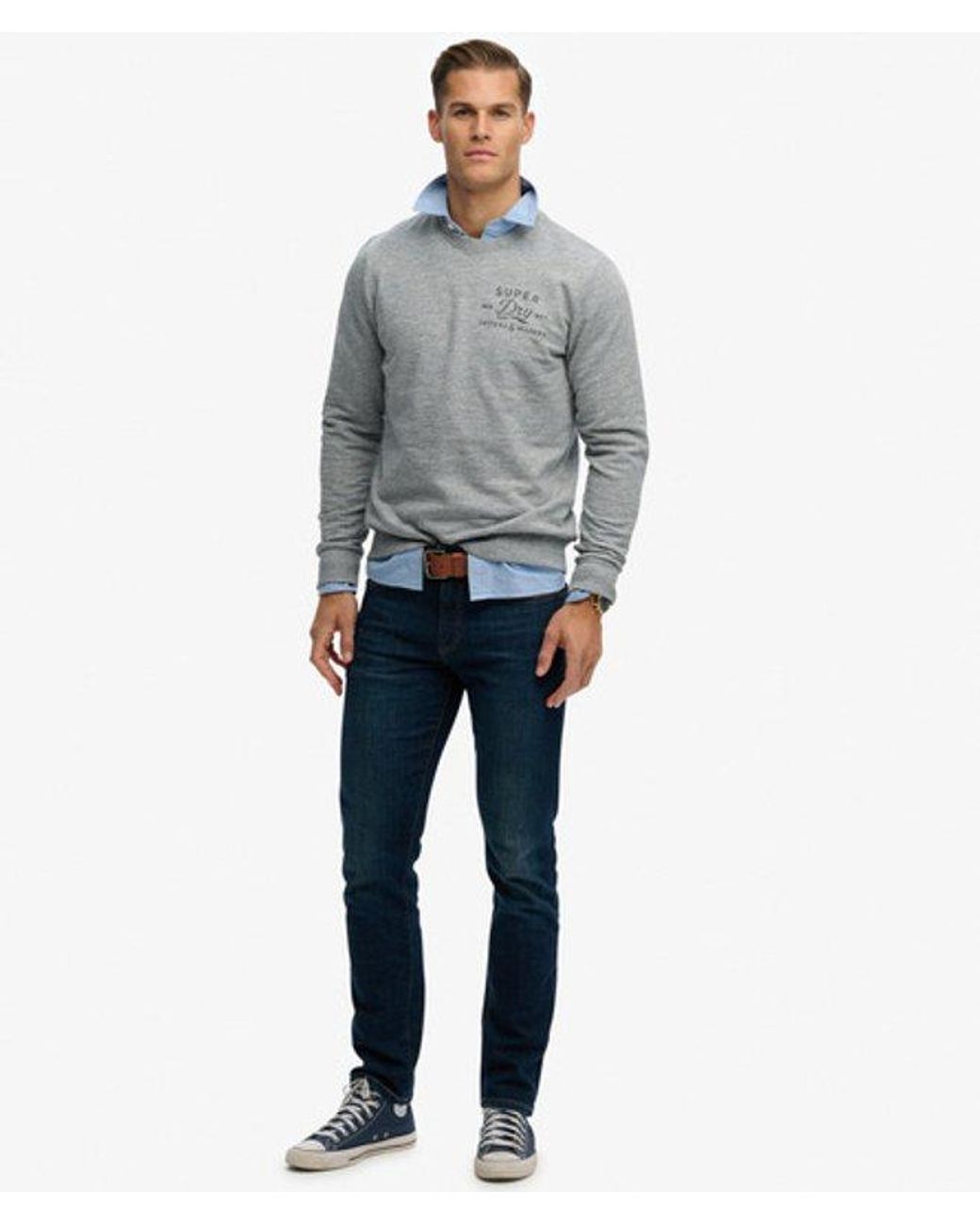 Superdry Gray & Co Cutters And Makers Relaxed Sweatshirt for men