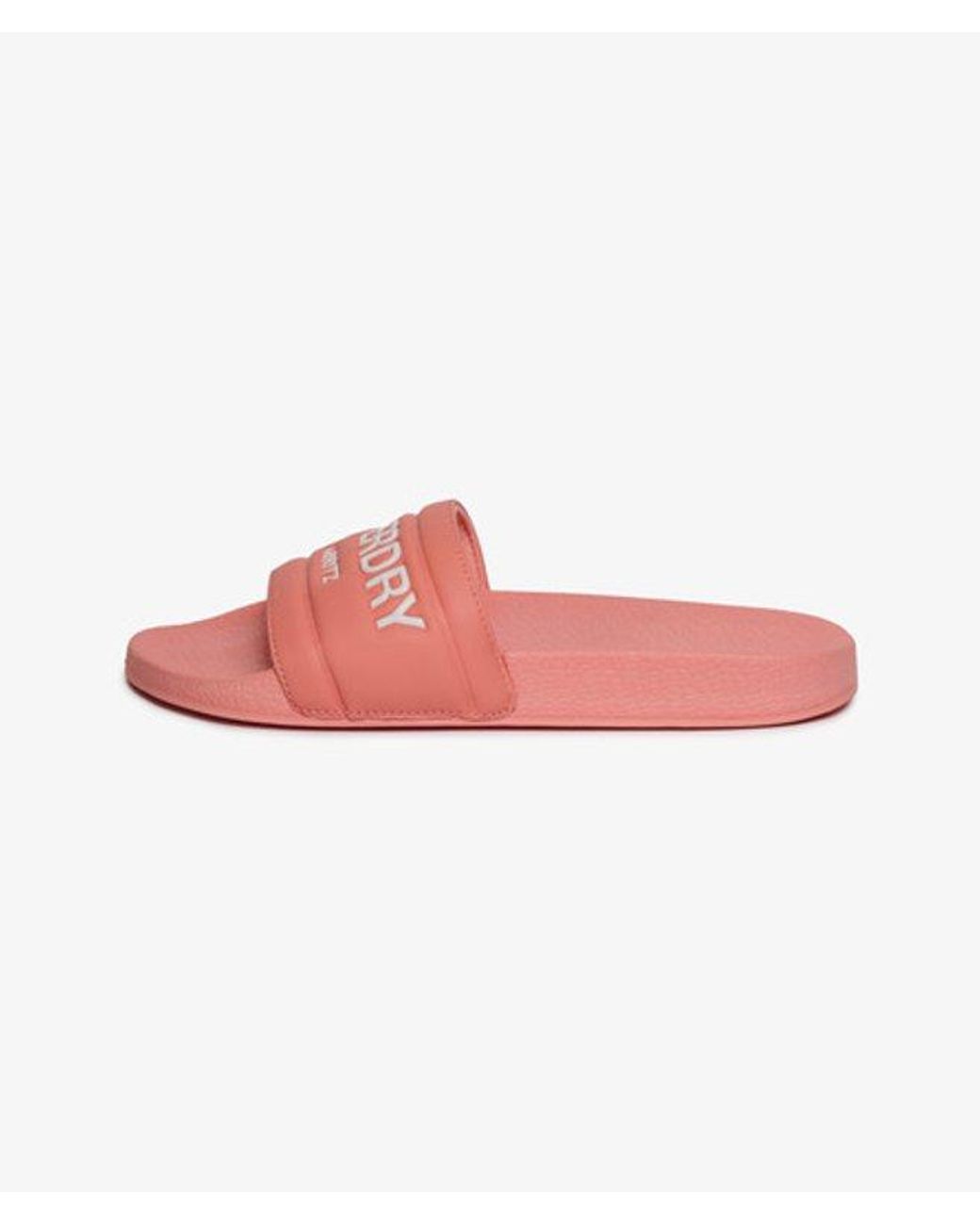 Superdry Pink & Co Destination Pool Sliders