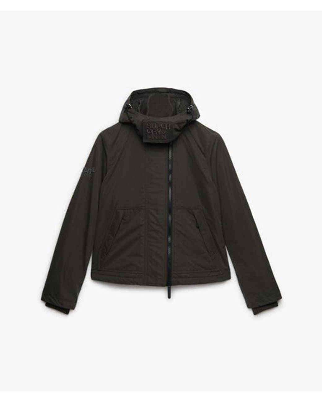 Superdry Black & Co Hooded Microfibre Arctic Windcheater Jacket