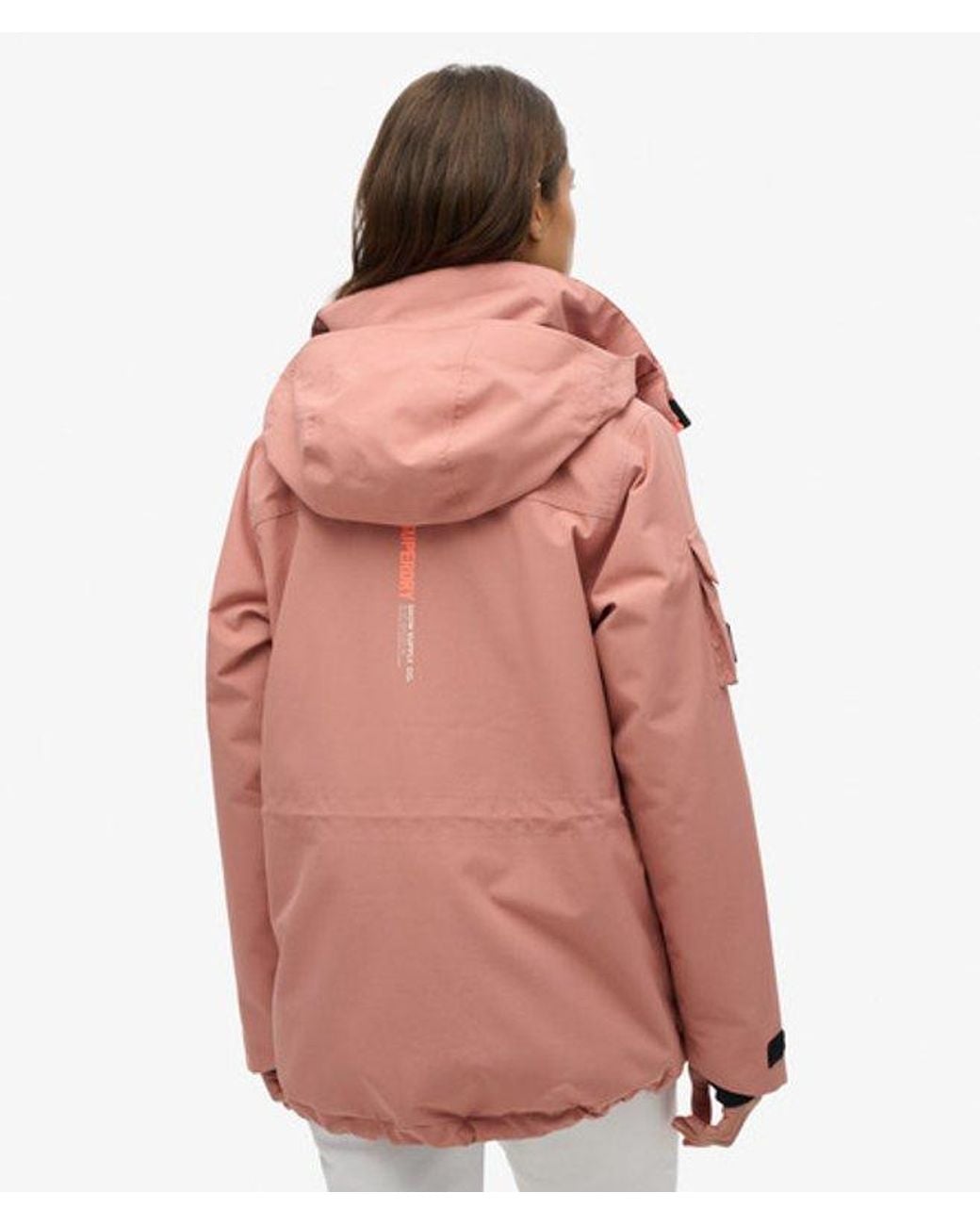 Superdry Red Loose Fit Ski Jacket