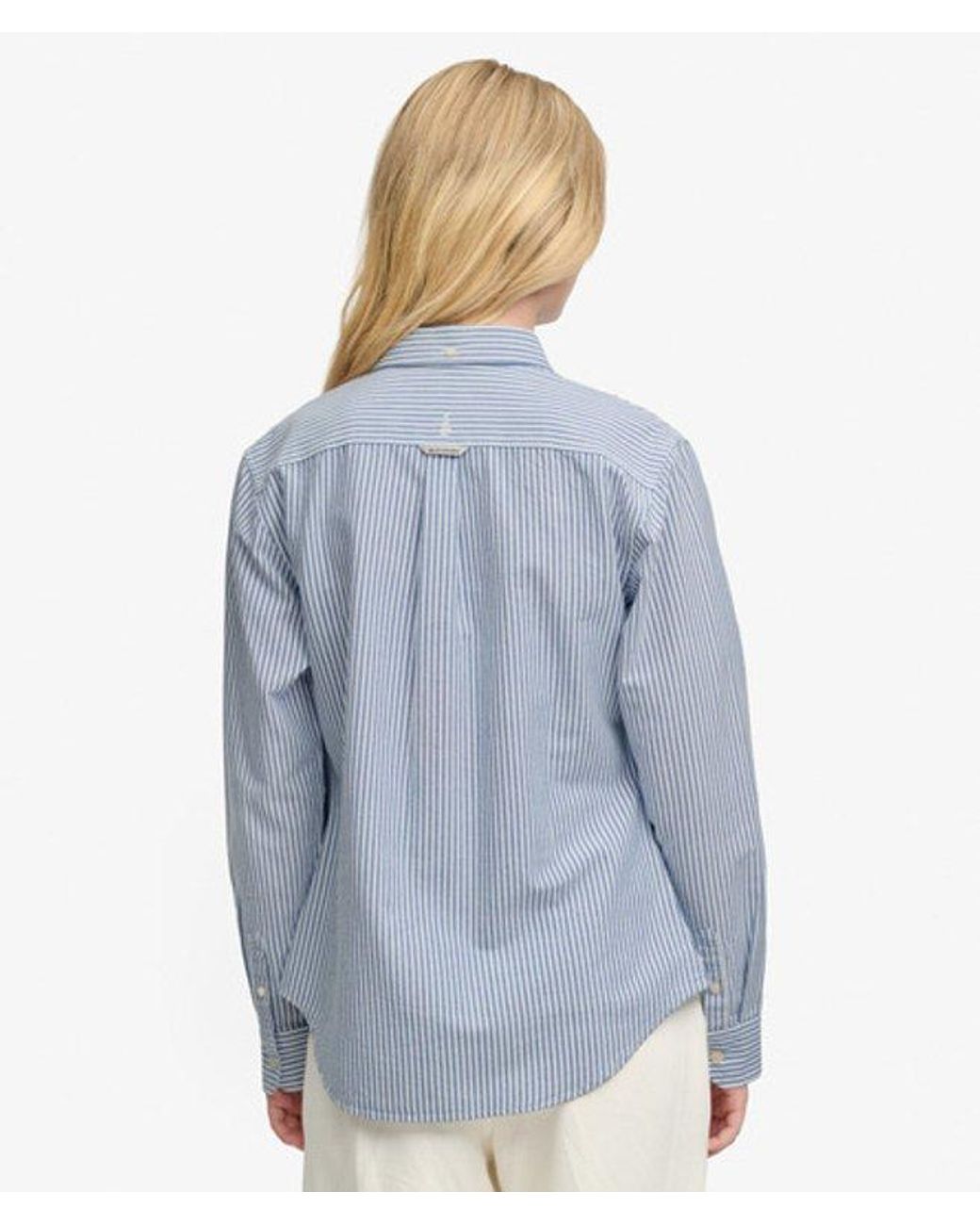 Superdry Blue Slim Oxford Button Down Long Sleeve Shirt