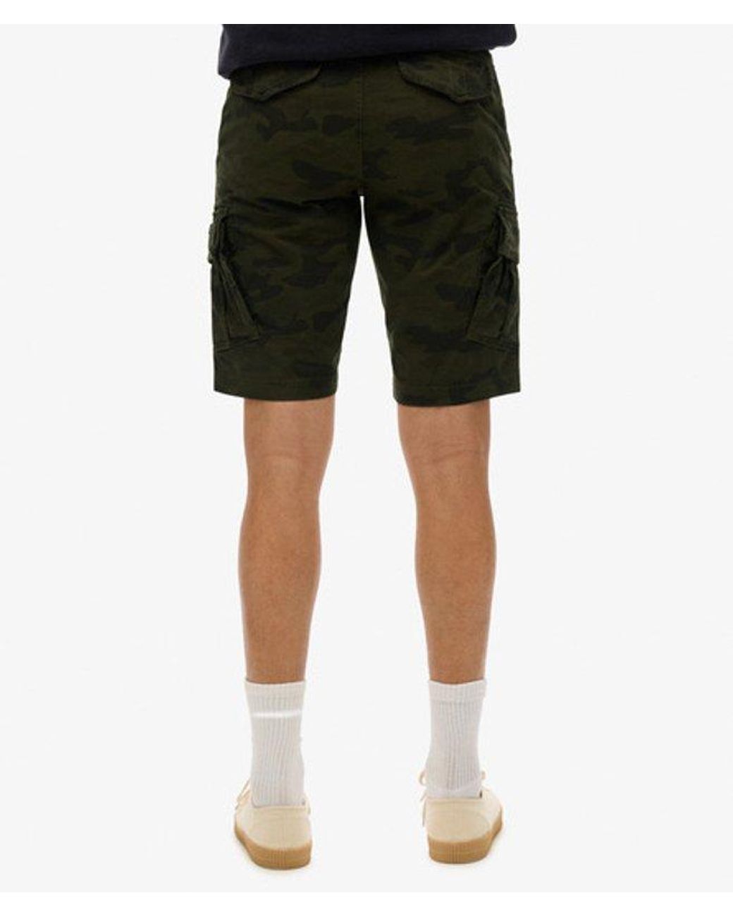 Superdry Black & Co Organic Cotton Core Cargo Shorts for men
