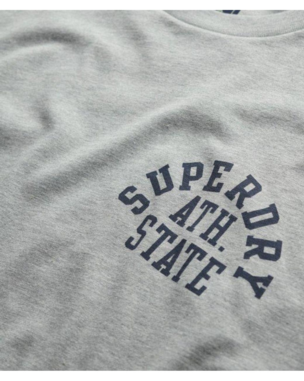 Superdry Gray & Co Athletic Essentials Long Sleeve Top for men