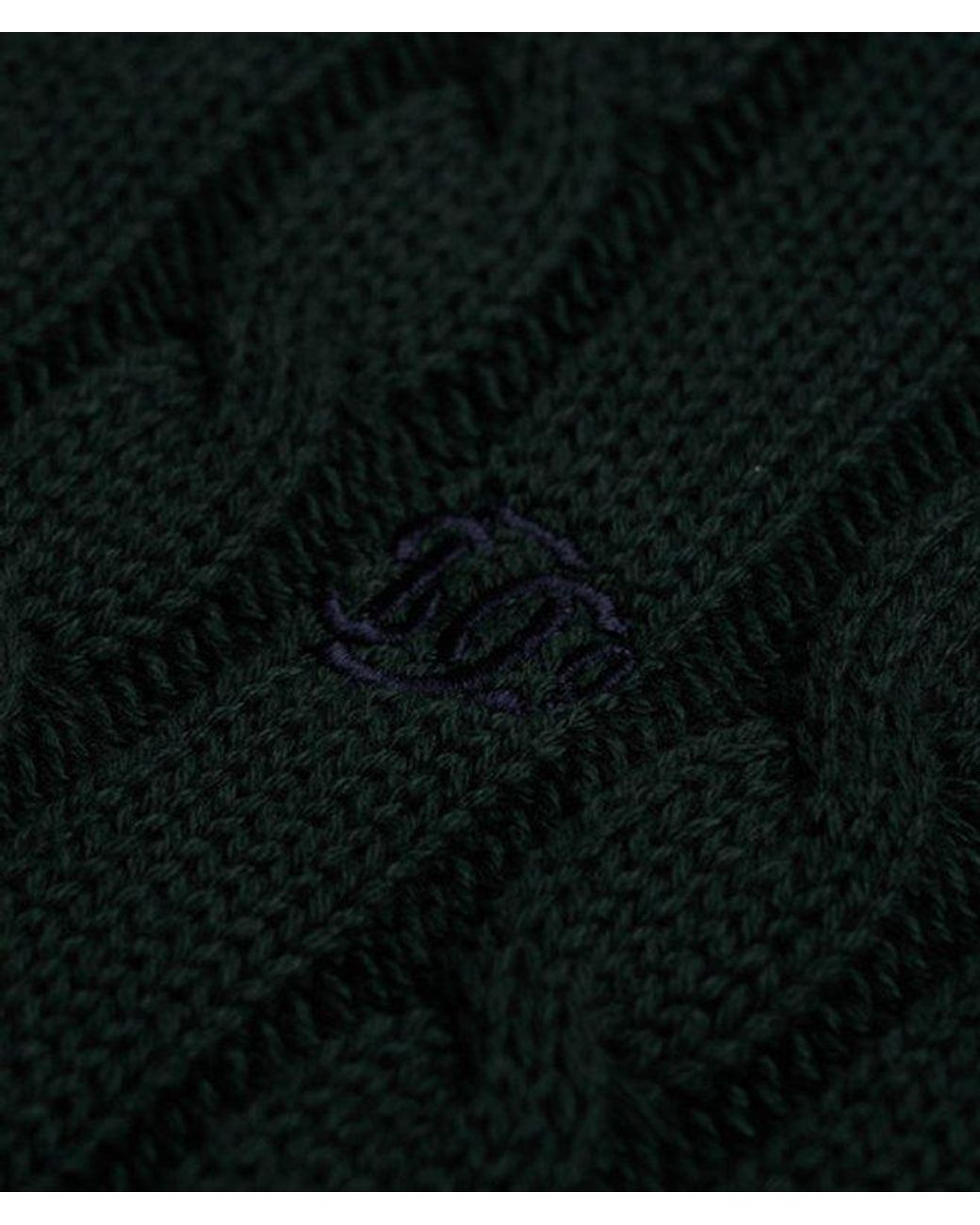 Superdry Green & Co Cotton Cable Knit Crew Jumper for men