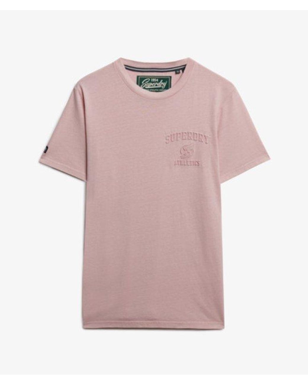 Superdry Red & Co Athletic Embossed Relaxed T-shirt for men
