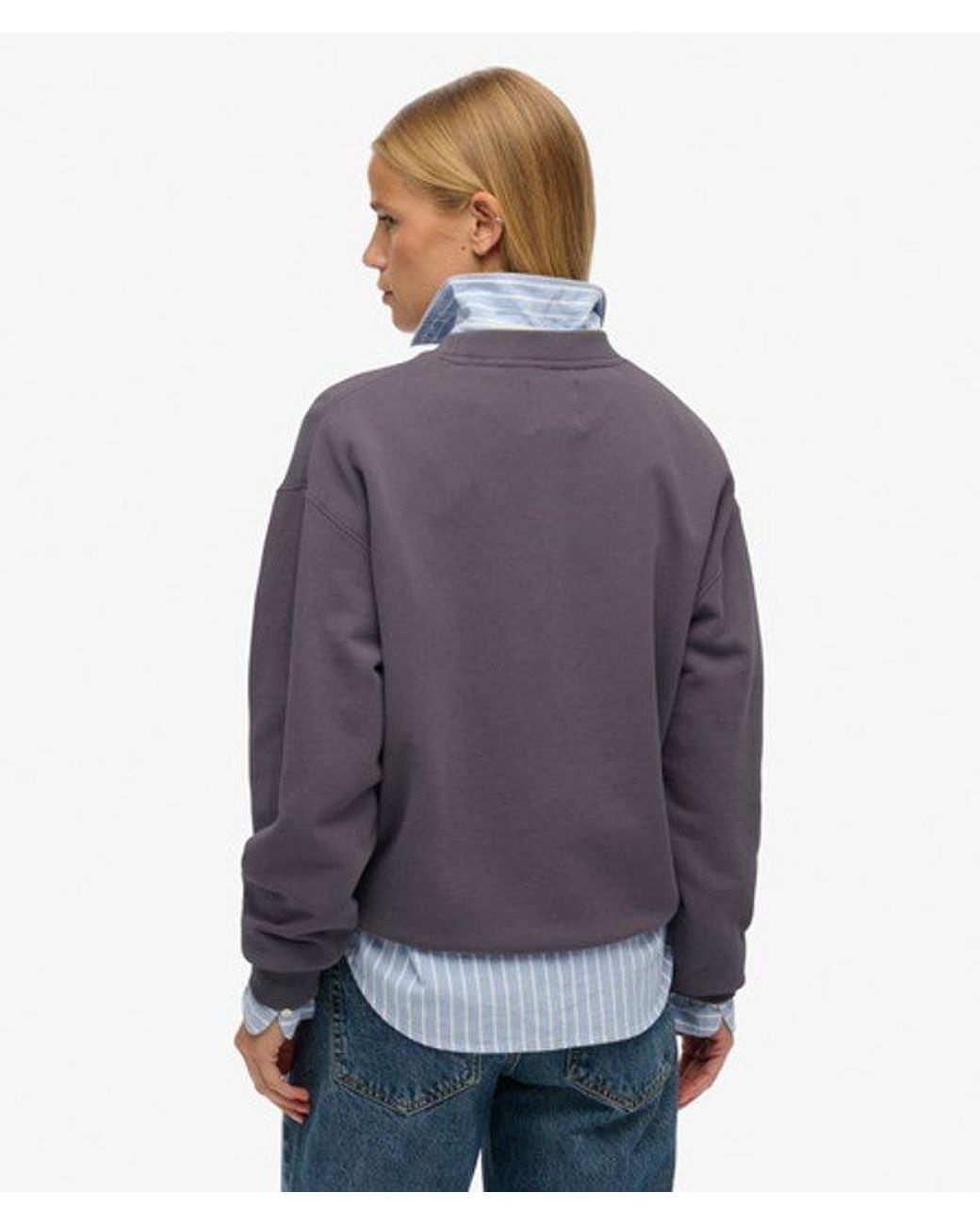 Superdry Gray & Co Vintage Logo Neon Loose Crew