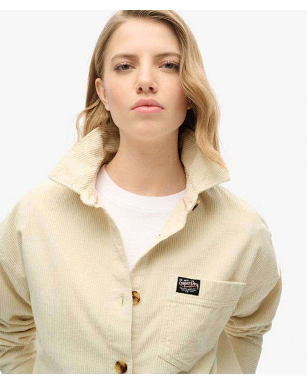 Superdry Natural Chunky Cord Overshirt