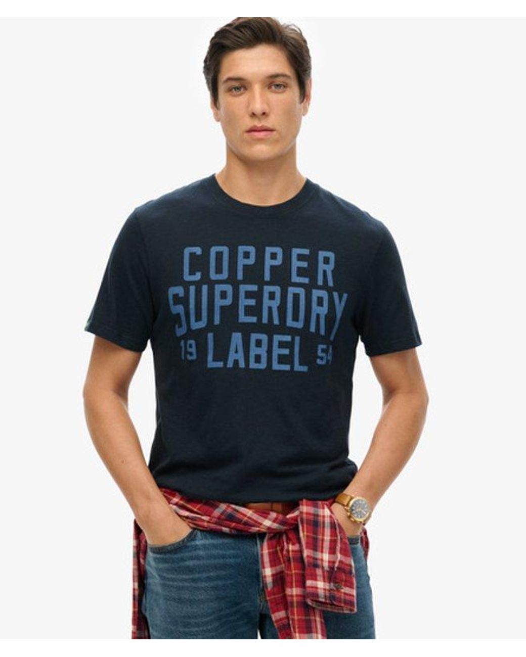 Superdry Blue & Co Copper Label Workwear T-shirt for men