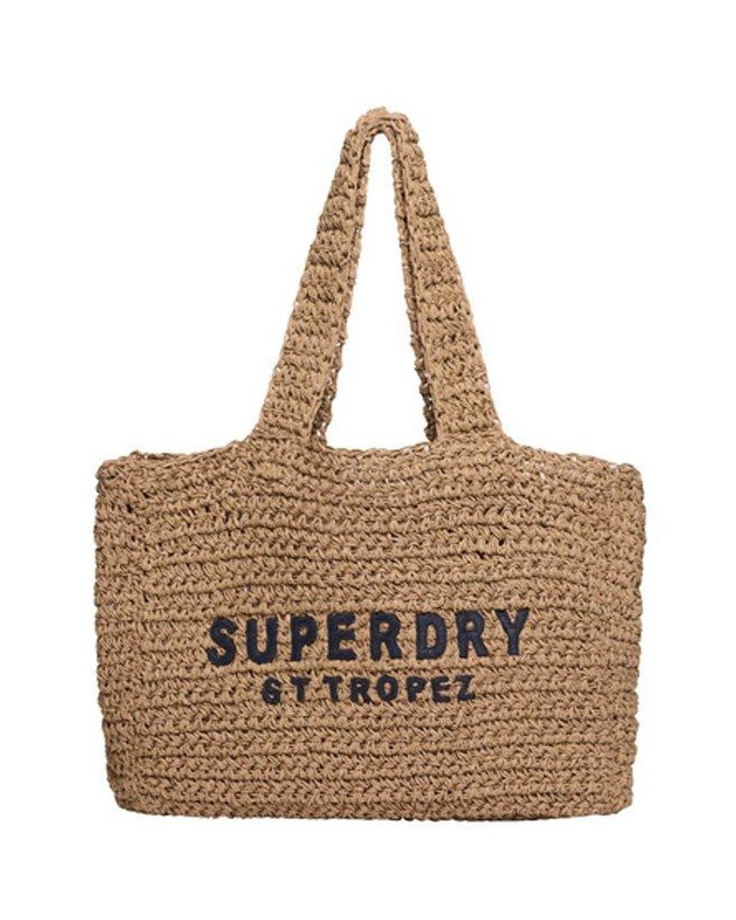 Superdry Natural & Co Crochet City Tote Bag