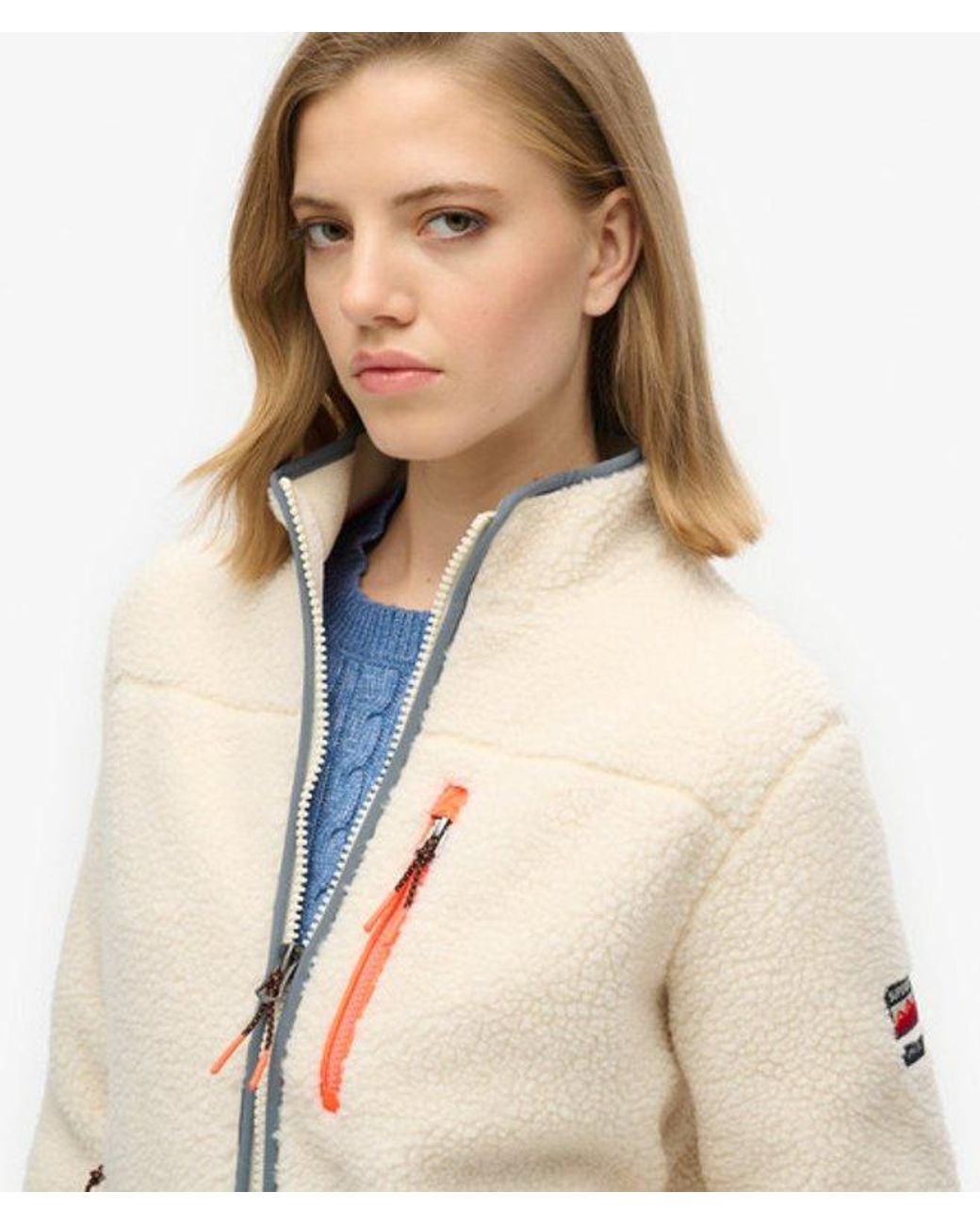 Superdry Blue Outdoor Full Zip Fleece