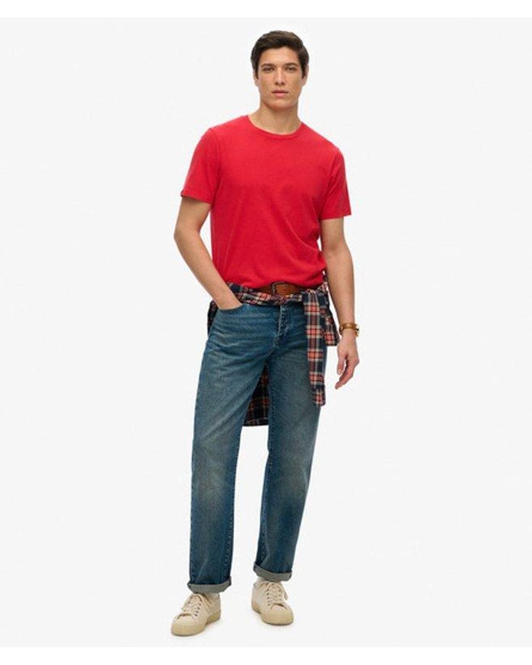 Superdry Red & Co Classic Essential T-shirt for men