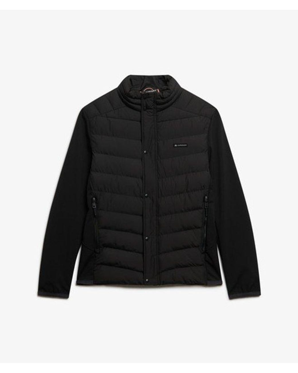 Superdry Black Storm Popper Softshell Jacket for men