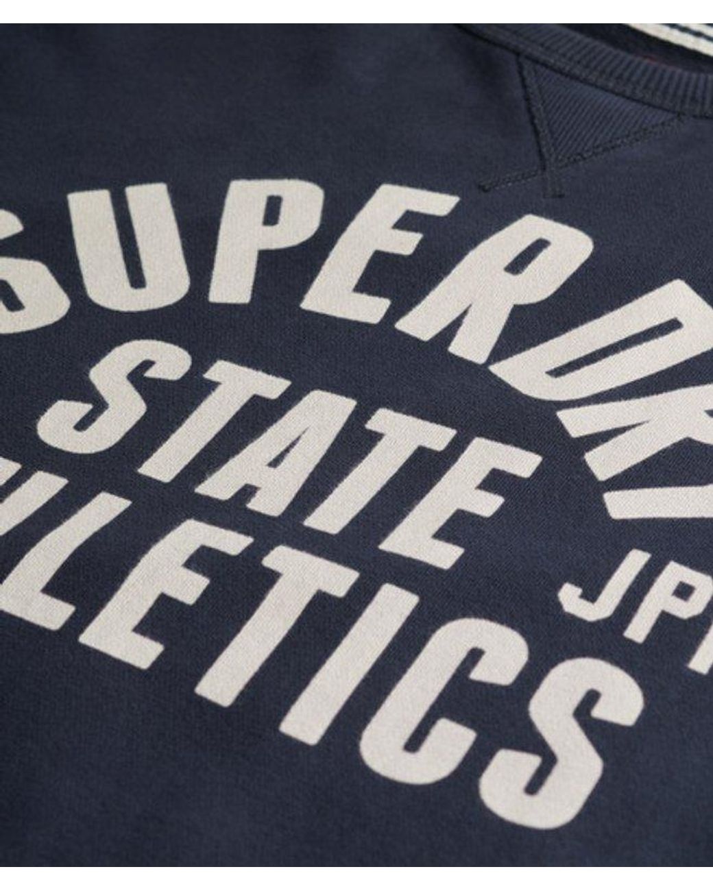 Superdry Blue Athletic Essential Loose Fit Hoodie for men