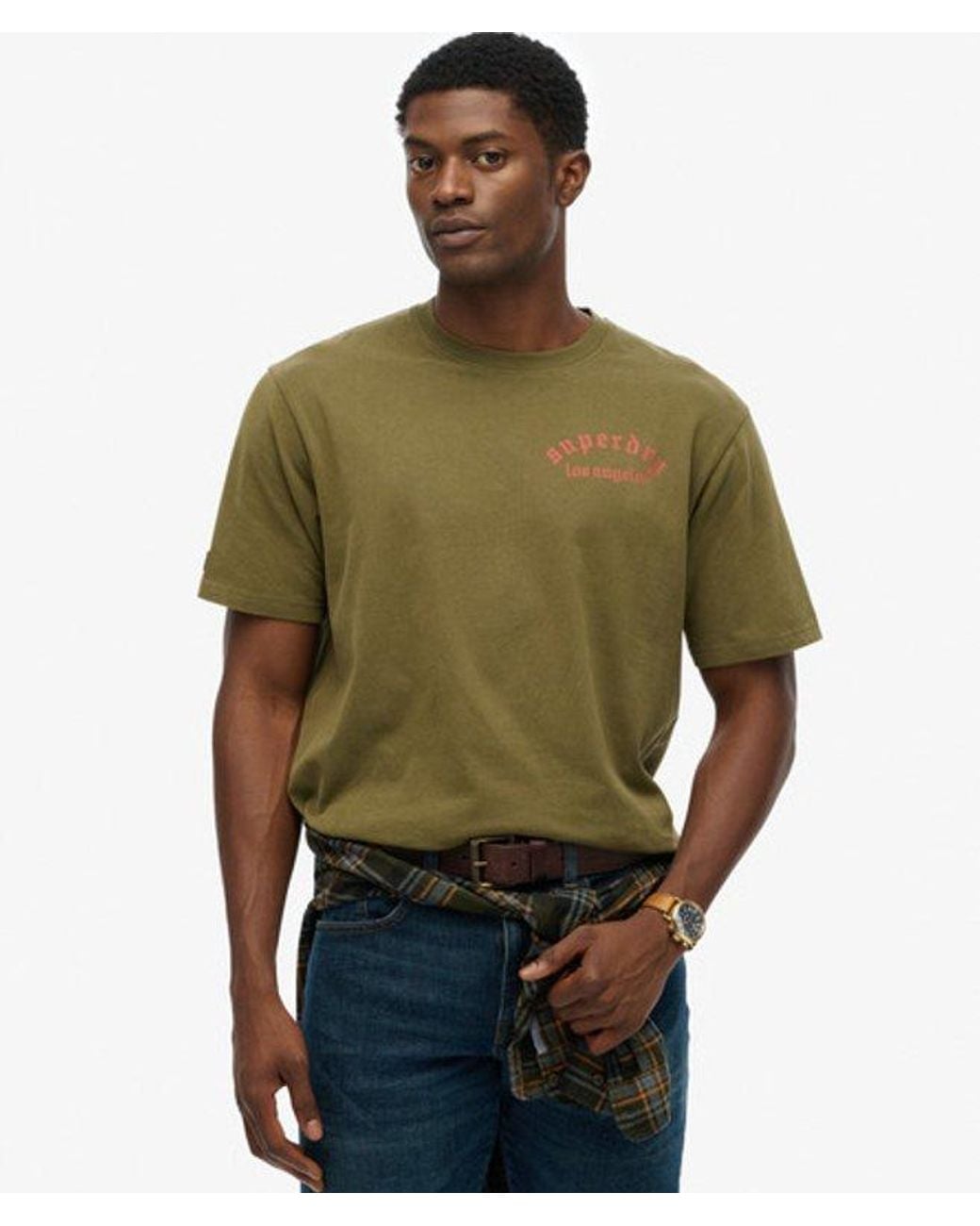 Superdry Green & Co Tattoo Loose T-shirt for men