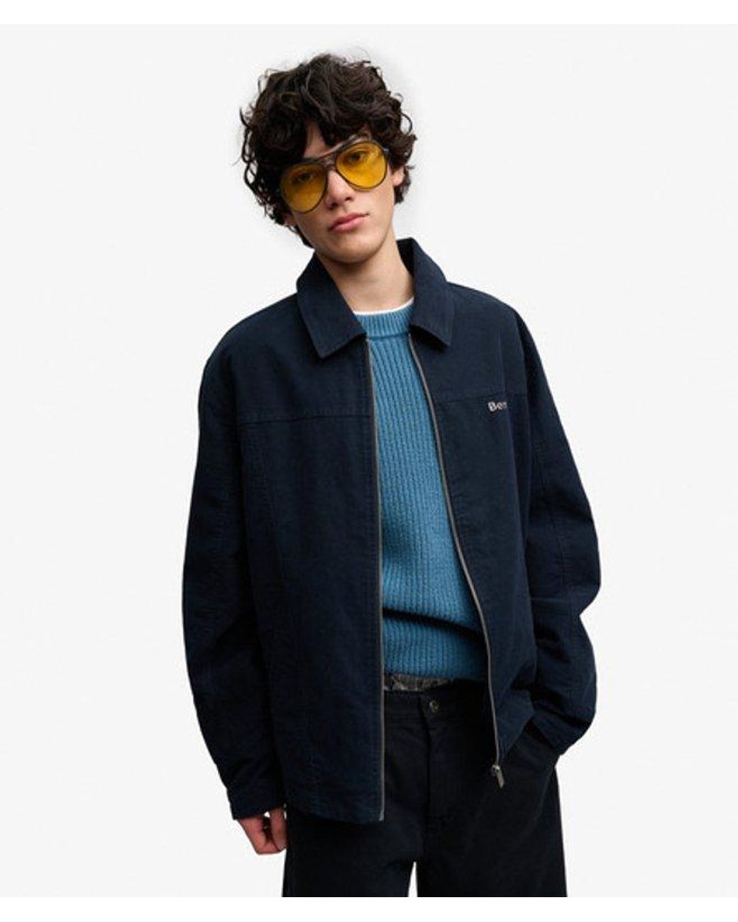 Superdry Blue Bench X & Co Bench Moleskin Ranch Jacket for men