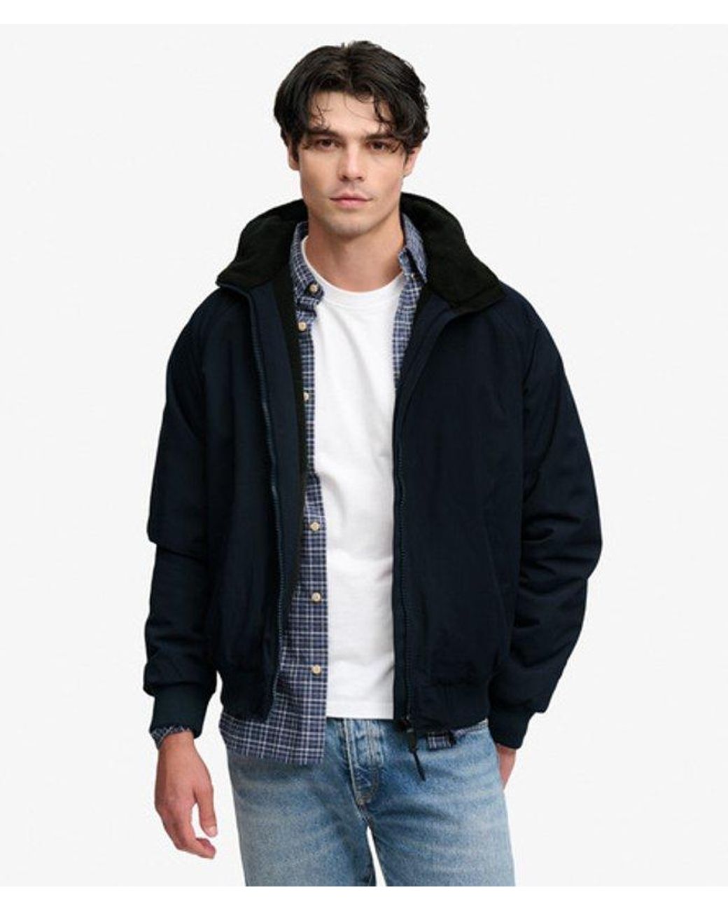 Superdry Blue & Co City Fleece Lined Jacket for men