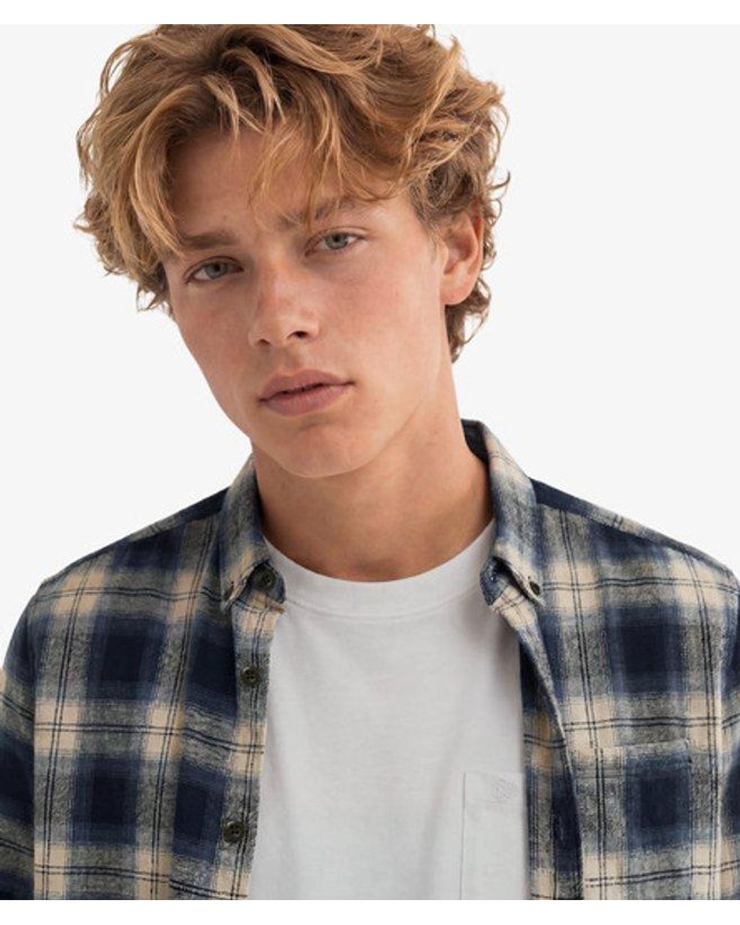 Superdry Blue & Co Long Sleeve Cotton Lumberjack Shirt for men