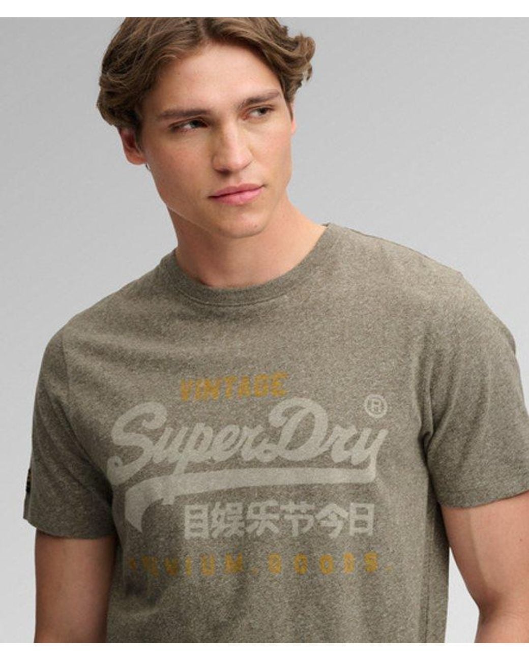 Superdry Gray & Co Vintage Logo Heritage Relaxed T-shirt for men