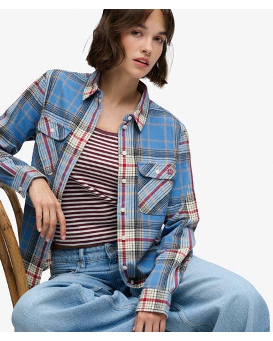 Superdry Blue & Co Lumberjack Check Flannel Shirt