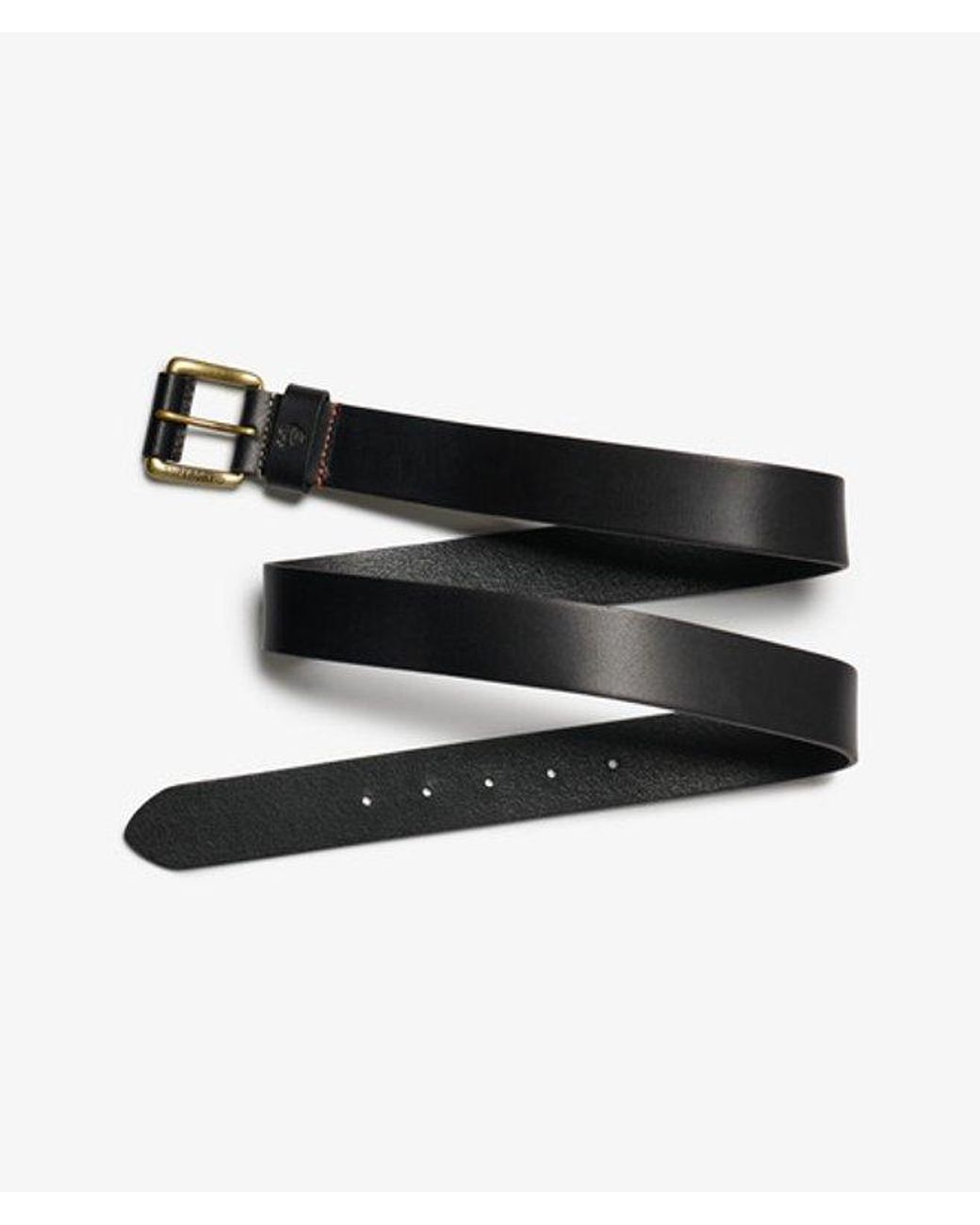 Superdry Black & Co Classic Leather Belt for men