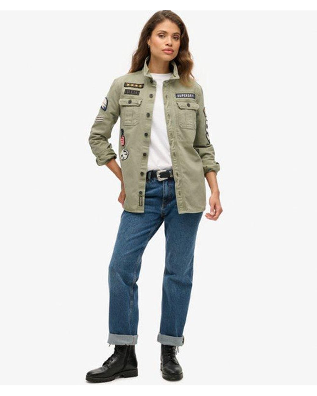 Superdry Natural & Co Embroidered Long Sleeve Scout Shirt