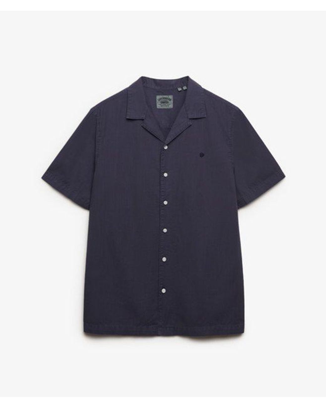 Superdry Blue & Co Cabana Short Sleeve Shirt for men