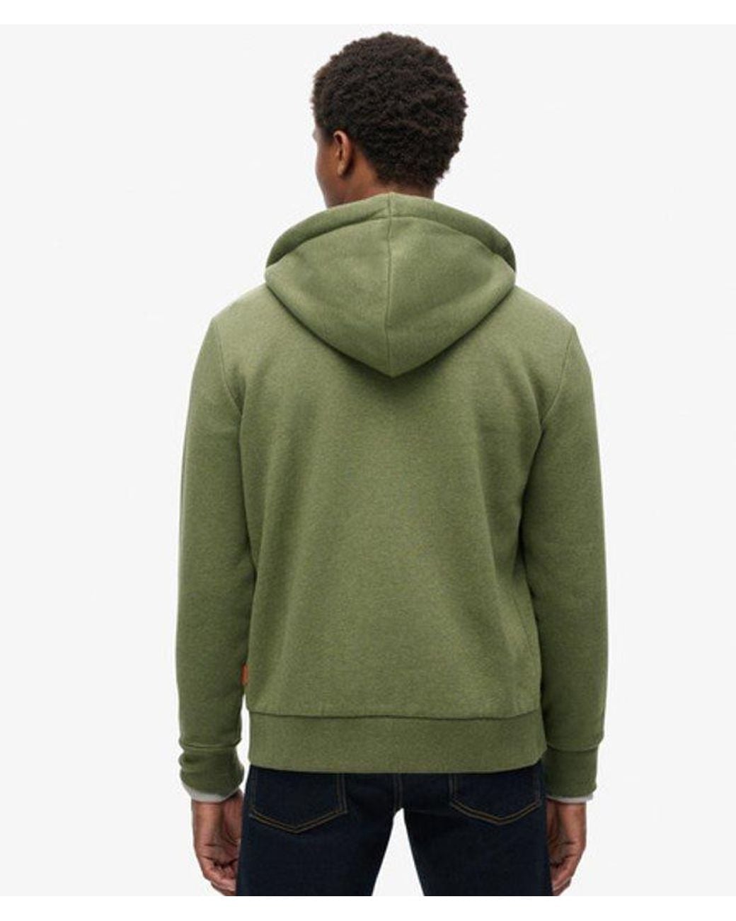 Superdry Hoodie Met Neonprint En Vintage Logo in het Green voor heren