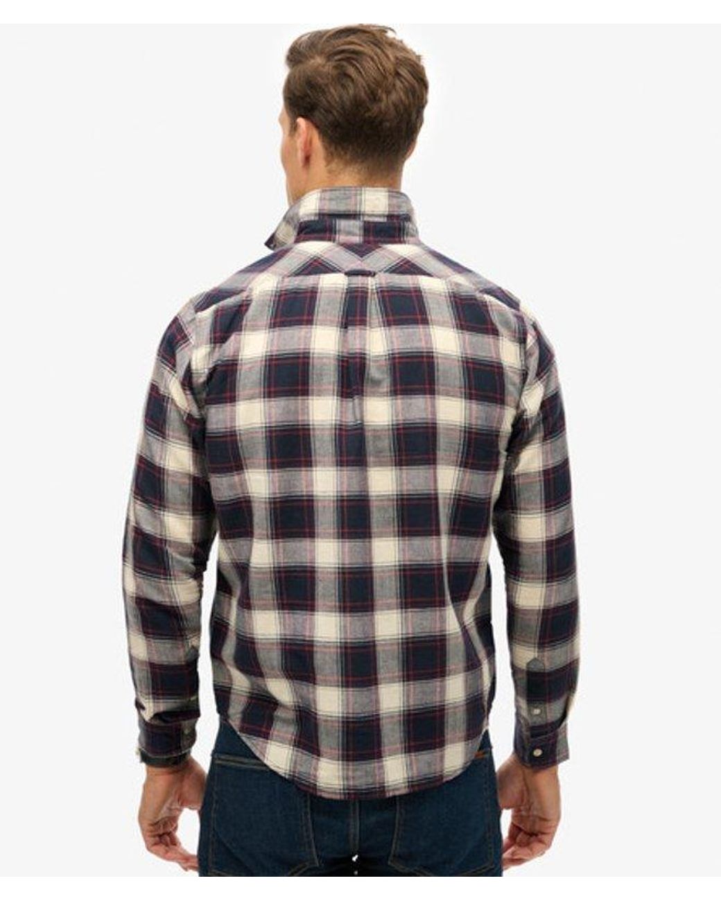 Superdry Gray & Co The Merchant Store - Linen Check Shirt for men