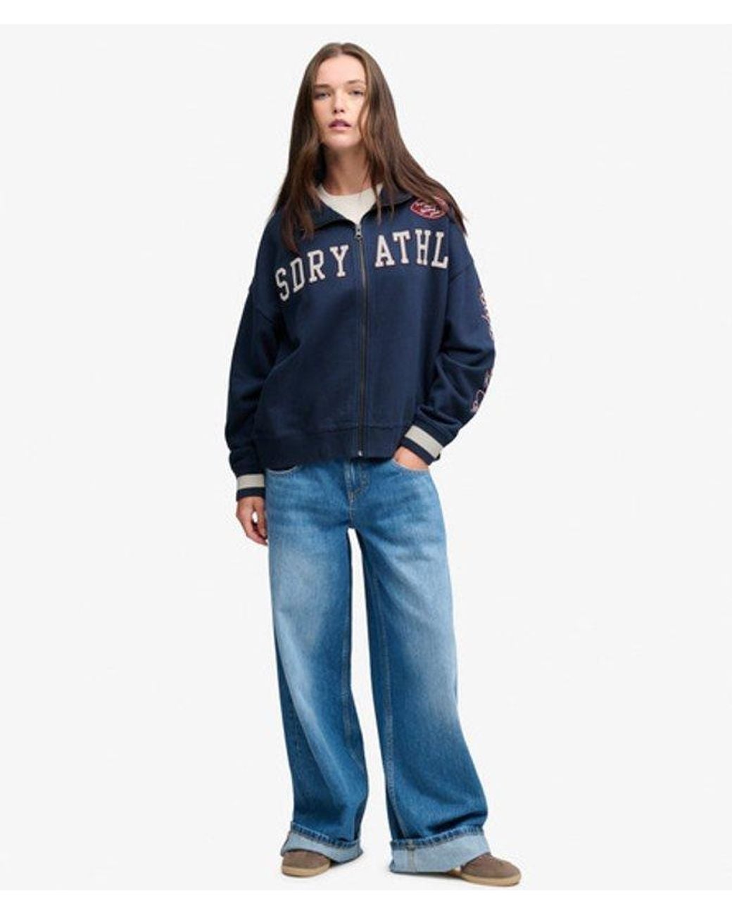 Superdry Blue & Co Statement Athletic Track Top