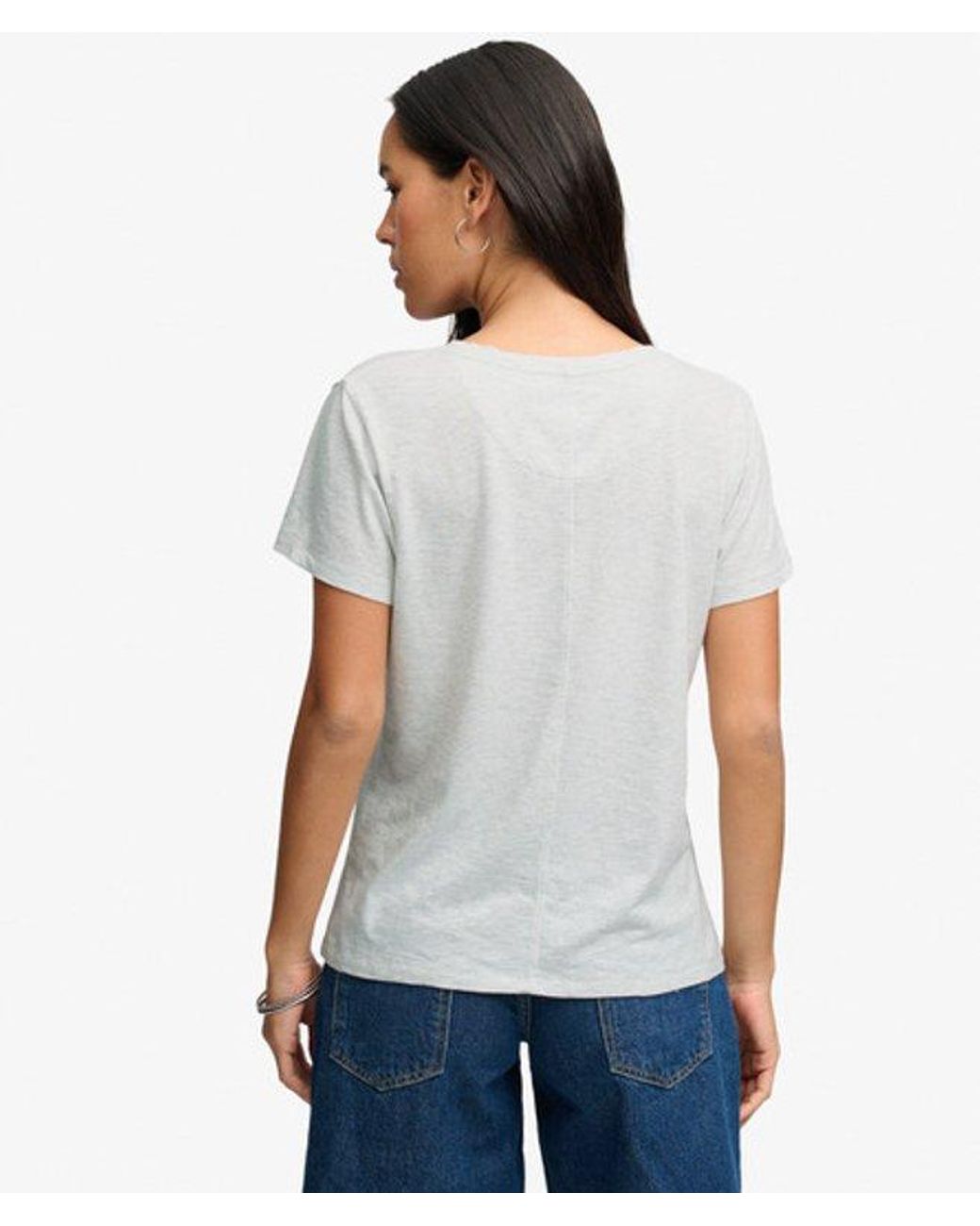 Superdry Brown & Co Studios Slub Embroidered T-shirt