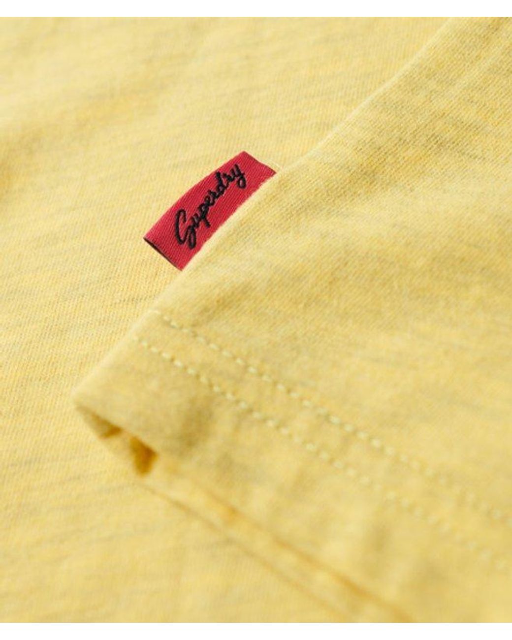 Superdry Yellow Ladies La Vintage Logo Graphic Slim Vest Top