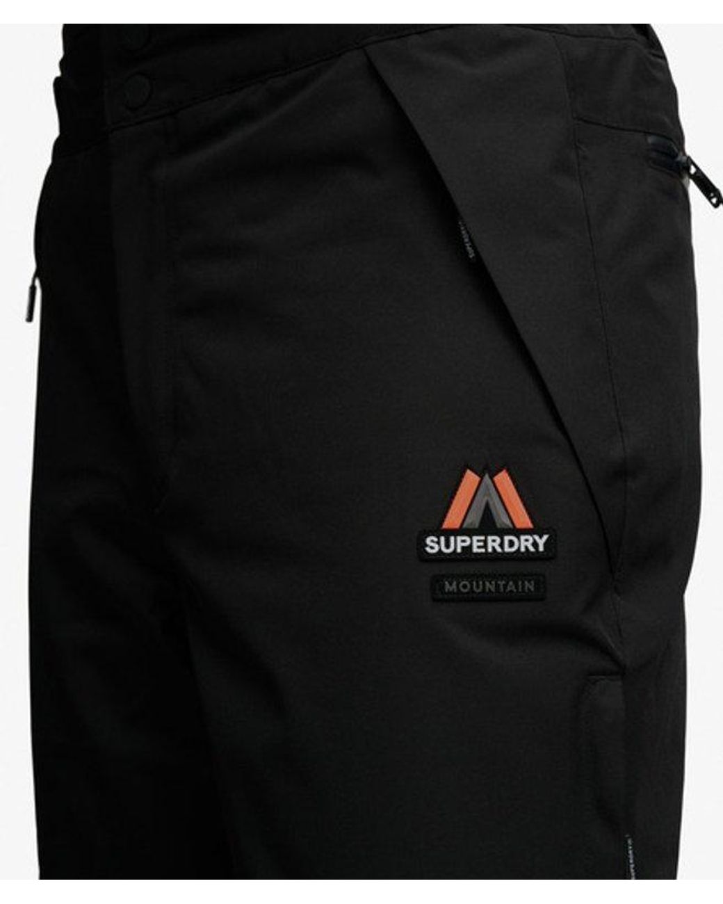 Superdry Black Slim Ski Pants for men