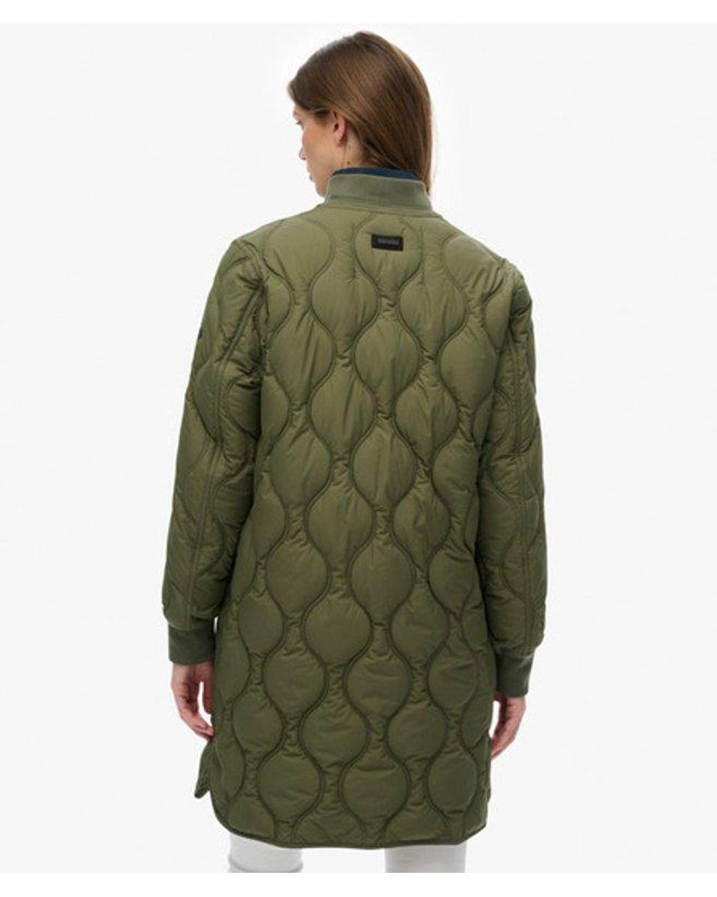 Superdry Green & Co Long Quilted Liner Jacket