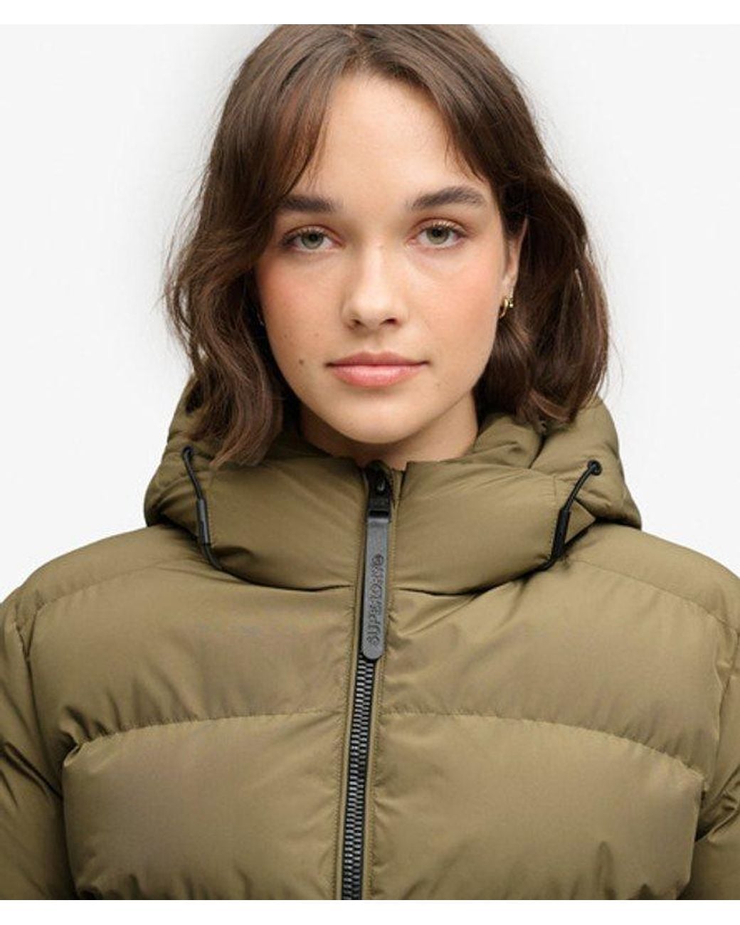 Superdry Blue & Co Hooded Sports Puffer Jacket