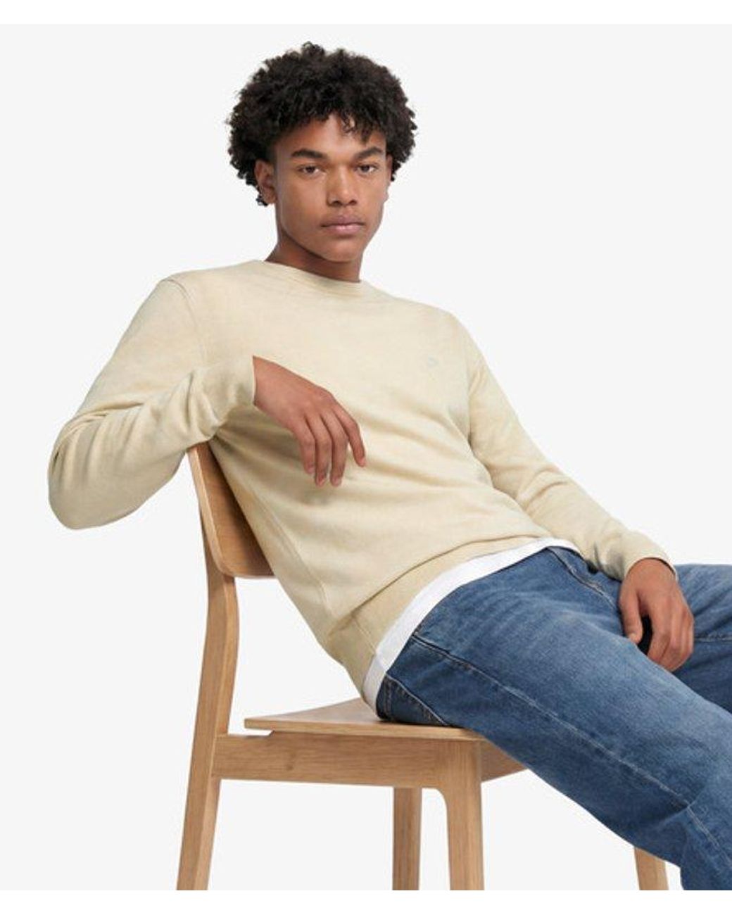 Superdry Blue & Co Essentials Cotton Jumper for men