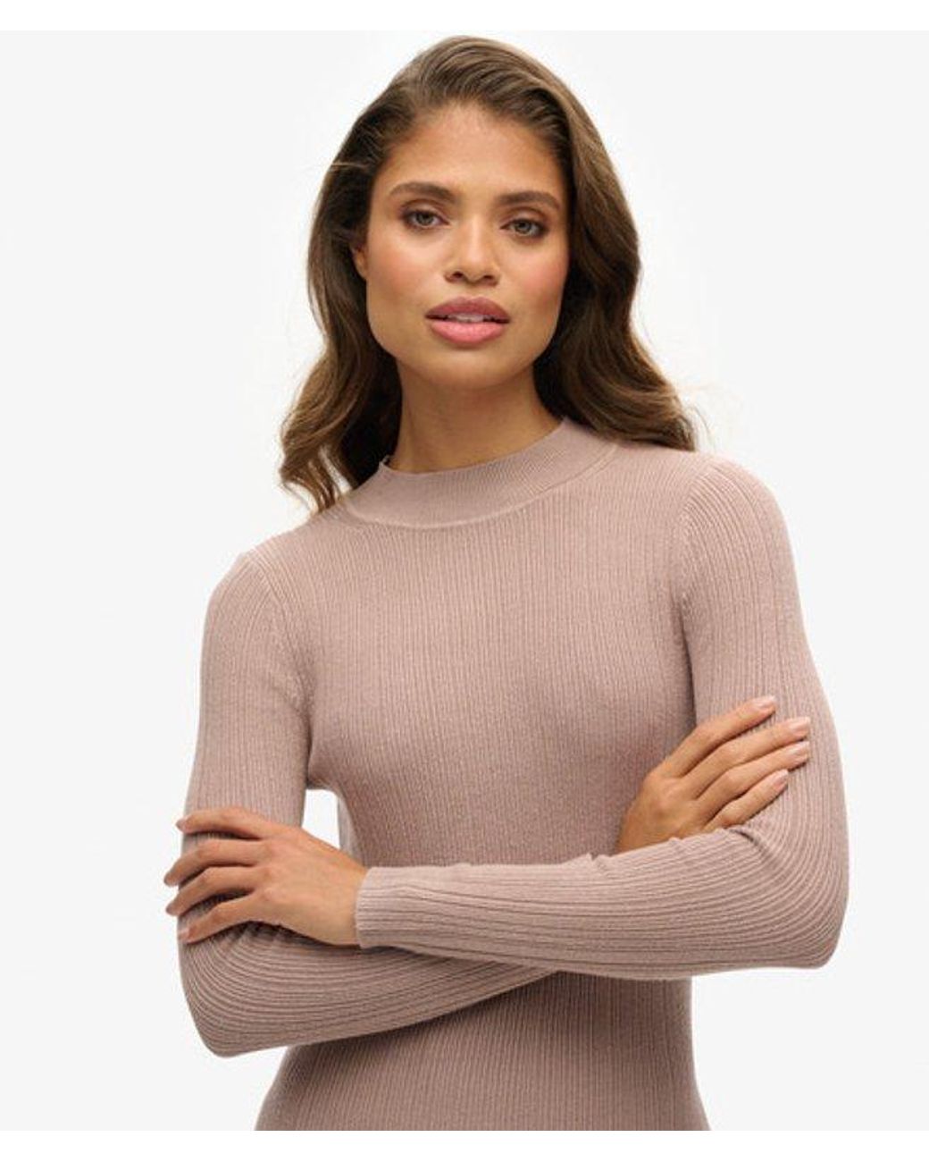 Superdry Brown & Co Backless Bodycon Mini Dress