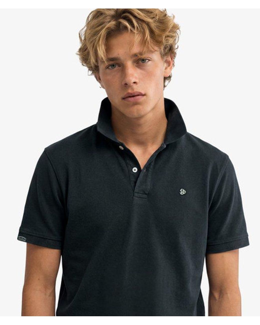 Superdry Blue & Co Vintage Destroy Polo Shirt for men