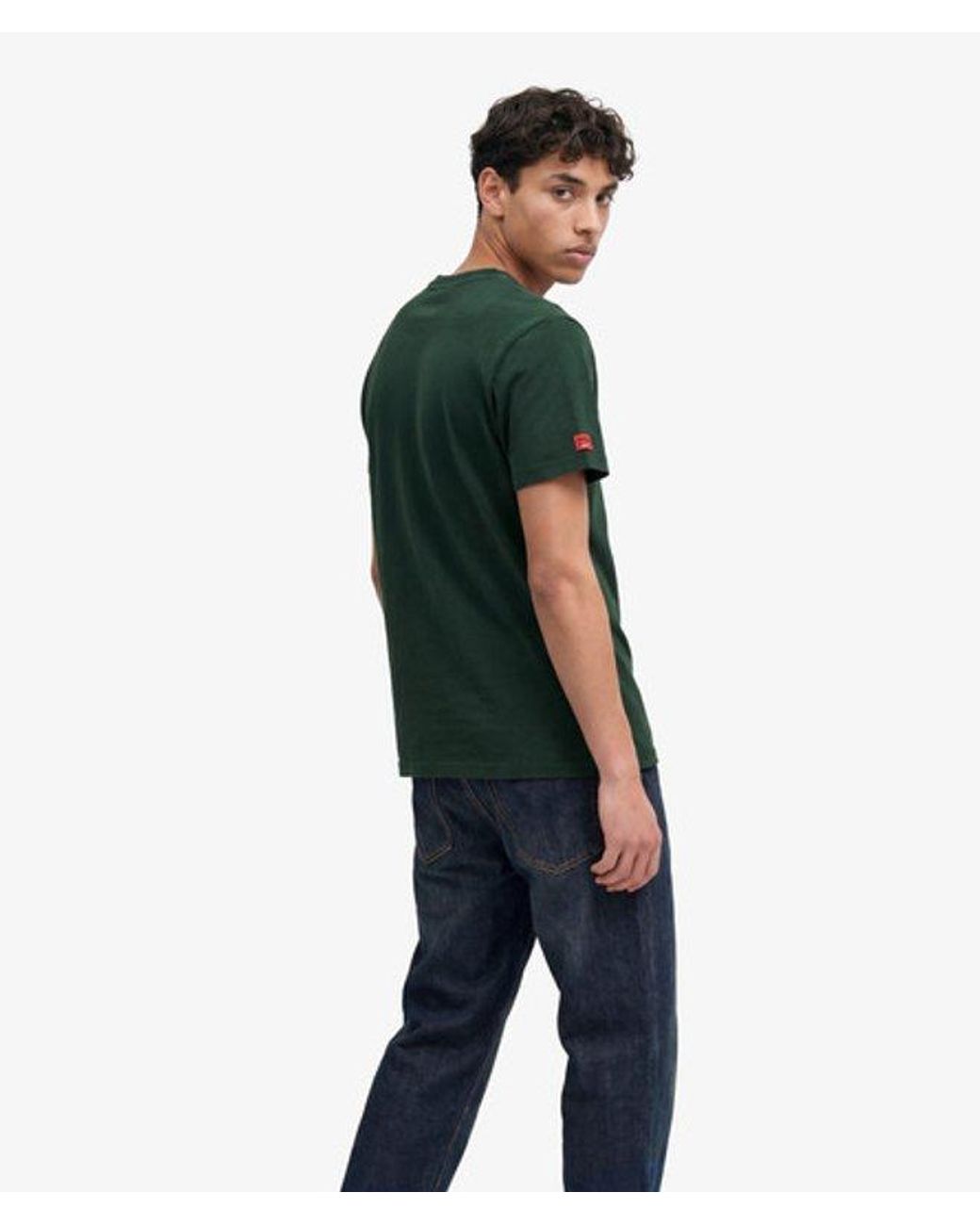 Superdry Green Industry Worker Relaxed T-Shirt for men