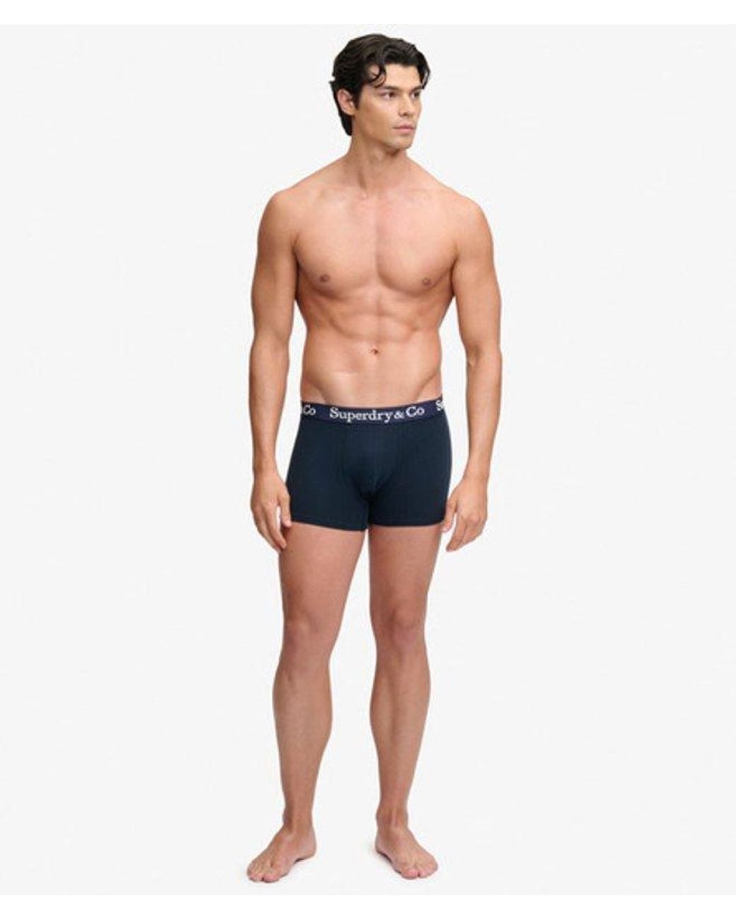 Superdry Blue Co Trunk Triple Pack for men