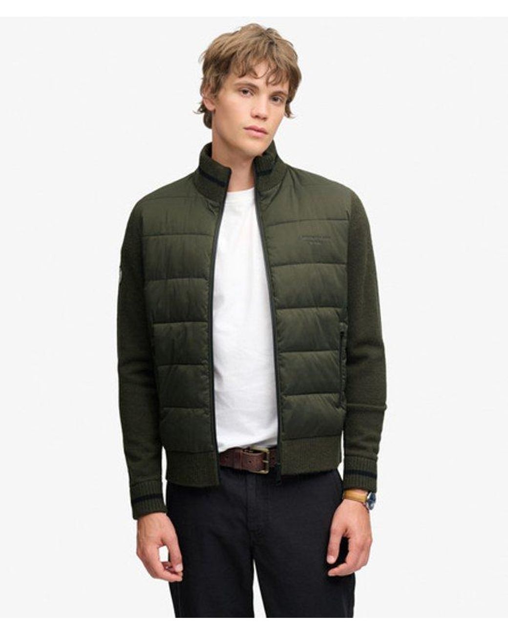 Superdry Green & Co Slalom Hybrid Jacket for men