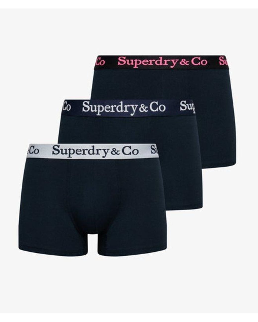 Superdry Blue Co Trunk Triple Pack for men