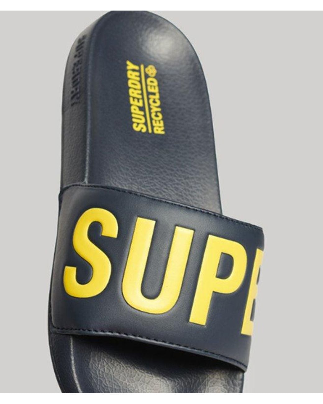 Superdry Blue Ladies Code Core Pool Sliders
