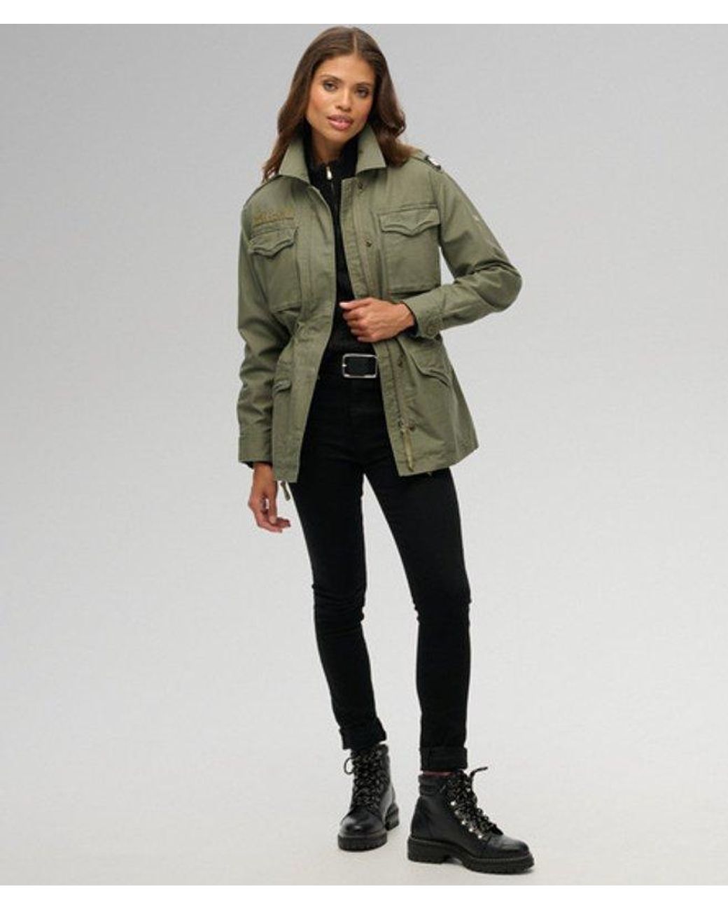 Superdry Green & Co Embellished Field Jacket
