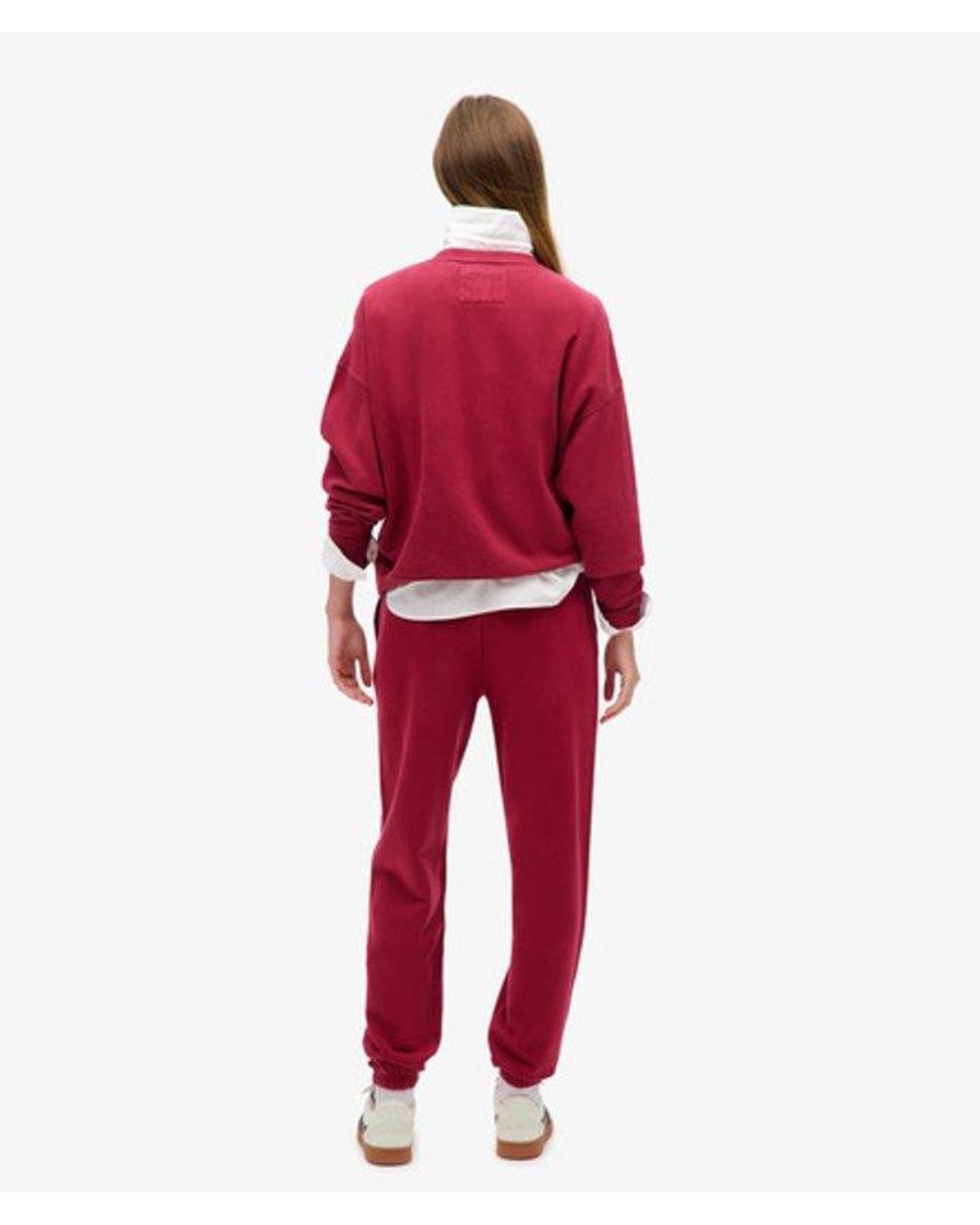 Superdry Red & Co Athletic Essentials Oversized Applique Sweatshirt