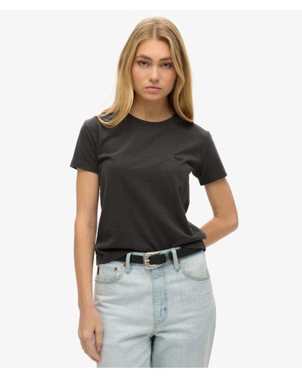 Superdry Brown & Co Essential Logo Fitted T-shirt