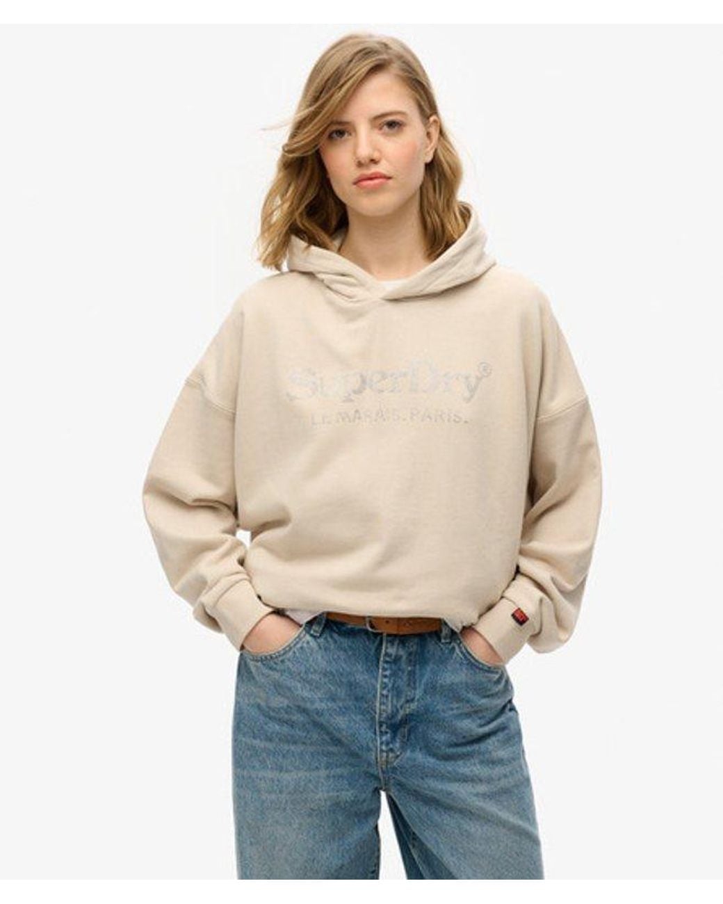 Superdry Natural & Co Venue Metallic Relaxed Hoodie