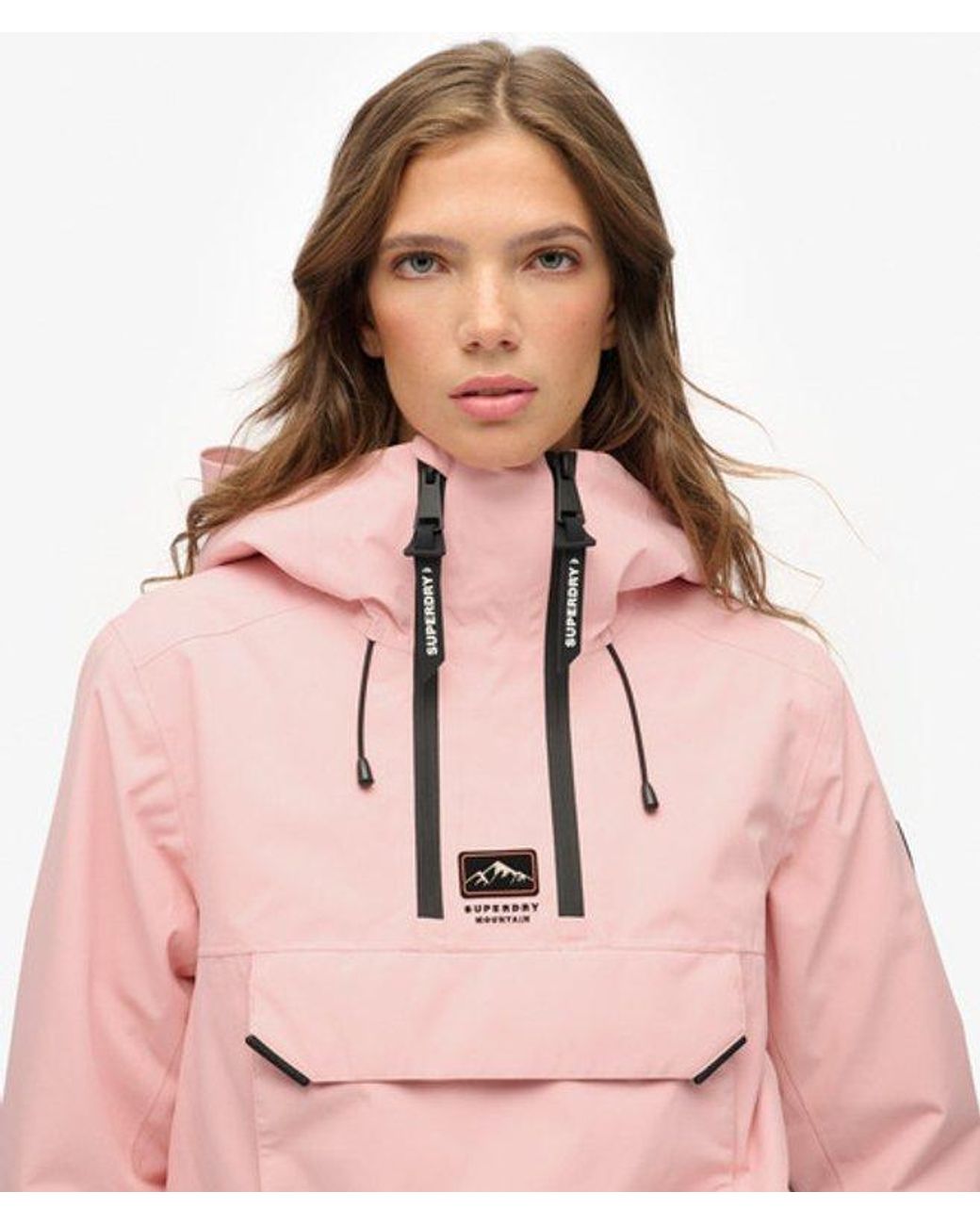 Superdry Pink & Co Freestyle Overhead Ski Jacket